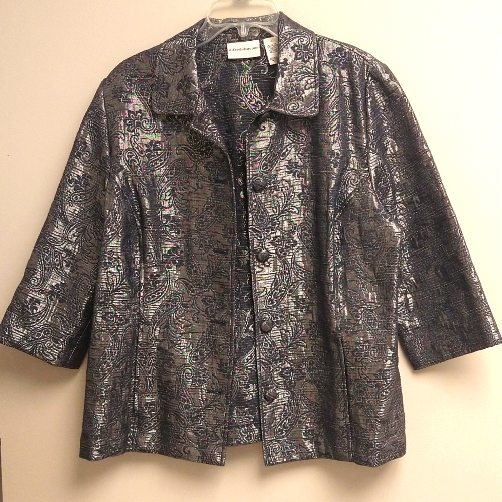 Silver brocade jacket